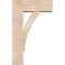 Ekena Millwork Thorton Block Smooth Bracket w/ Offset Brace, Douglas Fir, 7 1/2"W x 20"D x 32"H BKT0806X20X32THR05SDF - alternate 2